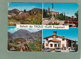 AK Saluti da Teolo (Colli Euganei) Villa Mater Gratiae. Monumento ai Caduti. Panorama.