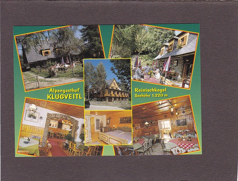 AK St. Stefan. Fallegg 38. Alpengasthof Klugveitl. Fritz u Uschi Reich.