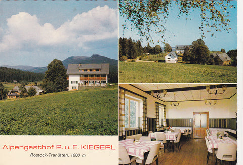 AK Trahütten - Rostock. Alpengasthof P. u. E. Kiegerl.