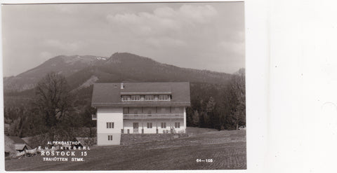 AK Trahütten. Alpengasthof E. u. P. Kiegerl. Rostock 15.