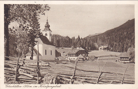 AK Glashütten im Koralpengebiet. (1928)