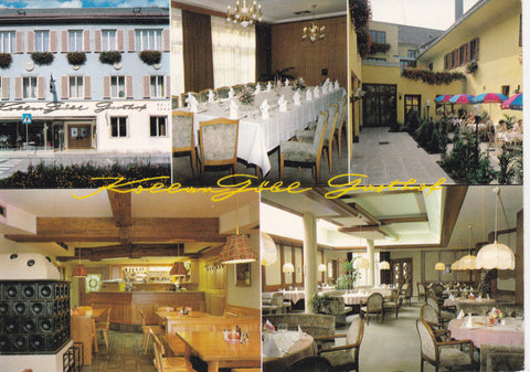 AK Deutschlandsberg. Gasthof Kollar-Göbl. Hauptplatz 10.