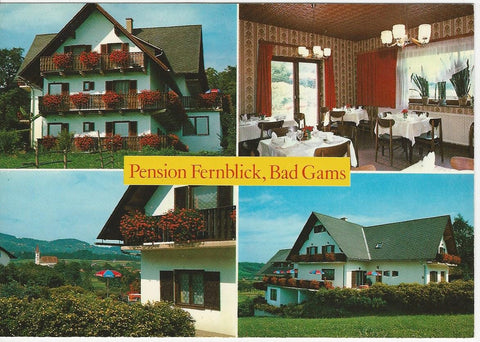 AK Bad Gams 101. Pension Fernblick. Inh. Hans u. Christine Wölkart.
