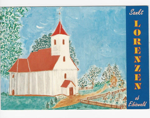AK Pfarrkirche St. Lorenzen ob Eibiswald am Haderniggkogel.