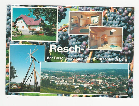AK Resch. Der Buschenschank über Deutschlandsberg. Familie Kainz. Schlossweg 35.
