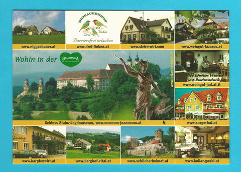 AK Wohin in der Steiermark. Weststeiermark. Schloss Stainz u.a.
