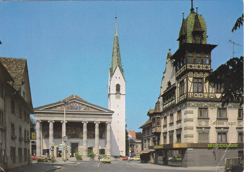 AK Dornbirn. Blick zur Stadtpfarrkirche St. Martin.
