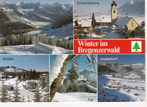 AK Winter im Bregenzerwald. Bödele. Schwarzenberg. Egg. Andelsbuch.