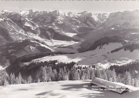 AK Hochälpele. Blick gegen Hofen Ifen Widderstein u. Kanisfluh.