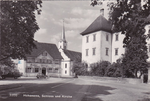 AK Hohenems, Schloss und Kirche.