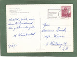 AK Gruß aus Purbach am Neusiedlersee. Restaurant – Weingut Waldpension „am Spitz“.