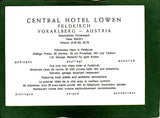 Werbe-AK Feldkirch. Central Hotel Löwen. Geschwister Furtenbach.