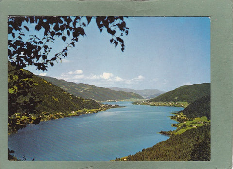 AK Blick über den Ossiacher See.