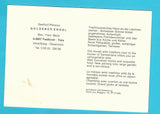 Werbe-Karte (knickbar) Feldkirch - Tisis. Gasthof Pension Goldener Engel. Bes.: Fam. Beck.