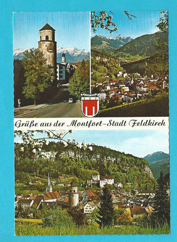 AK Grüße aus der Montfort-Stadt Feldkirch.