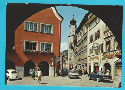 AK Feldkirch. Blick vom Marktplatz zur Liebfrauenkirche.
