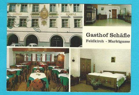 AK Feldkirch . Gasthof Schäfle. Marktgasse.