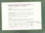 Werbe-AK Turracherhöhe. Zirbenhof. Ebene Reichenau.