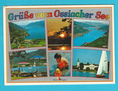 AK Grüße vom Ossiacher See.
