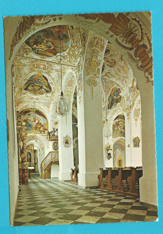 AK Ehem. Stift Ossiach. Seitenschiff.