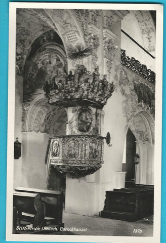 AK Stiftskirche Ossiach. Barockkanzel.