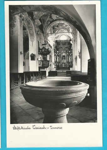 AK Stiftskirche Ossiach Inneres.