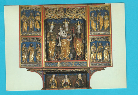 AK Stiftskirche Ossiach. Schrein des spätgotischen Flügelaltares.