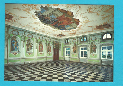 AK Stiftskirche Ossiach. Deckengemälde im Rittersaal.