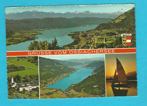 AK Grüsse vom Ossiachersee.