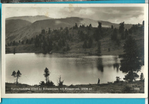 AK Turracherhöhe Schwarzsee mit Rinsennock. (1932)