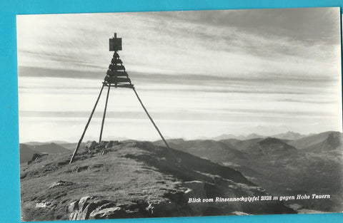 AK Blick vom Rinsennockgipfel gegen Hohe Tauern.