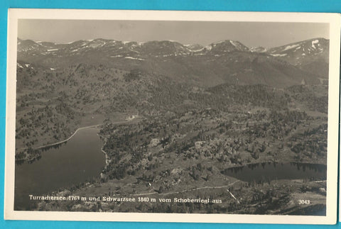 AK Turrachersee und Schwarzsee vom Schoberriegl aus. (1935)