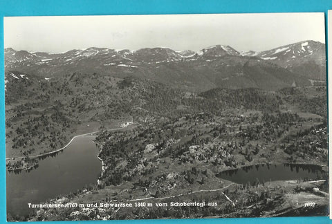 AK Turrachersee und Schwarzsee vom Schoberriegl aus.