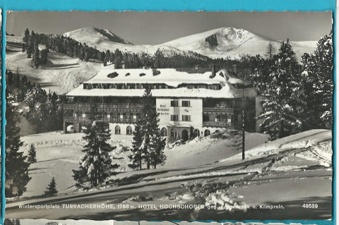 AK Wintersportplatz Turracherhöhe Hotel Hochschober geg. Frauennock u. Kilmprein. (1961)