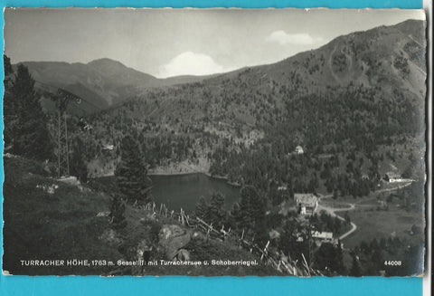 AK Turracher Höhe. Sessellift mit Turrachersee u. Schoberriegel. (1960)