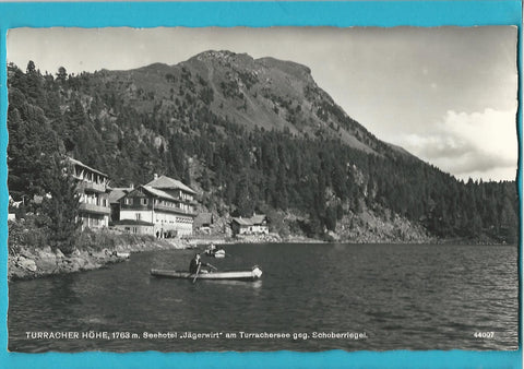 AK Turracher Höhe. Seehotel Jägerwirt am Turrachersee geg. Schoberriegel. (1955)