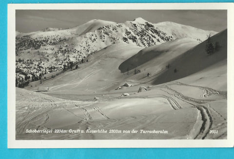 AK Schoberriegel Gruft u. Kaserhöhe von der Turracheralm. (1935)