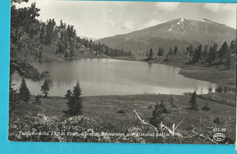 AK Turracherhöhe Schwarzsee mit Eisenhut. (1938-39)