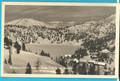 AK Wintersportplatz Turracherhöhe mit Eisenhut und Winterlalnock.