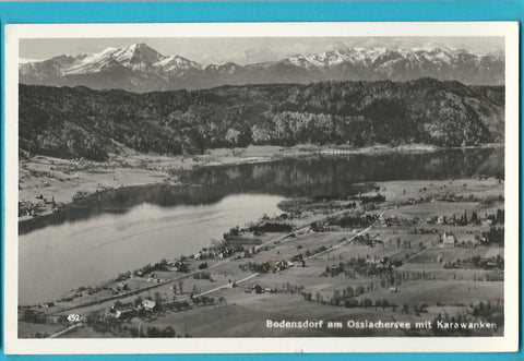 AK Bodensdorf am Ossiachersee mit Karawanken.