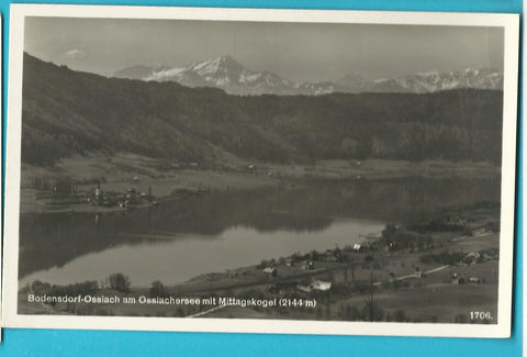 AK Bodensdorf-Ossiach am Ossiachersee mit Mittagskogel. (1932)