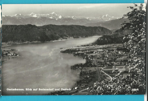 AK Ossiachersee. Blick auf Bodensdorf und Ossiach.