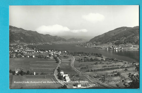 AK Bodensdorf am Ossiachersee mit Stift Ossiach.