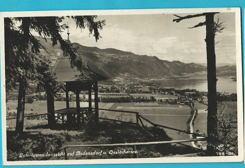 AK Peterlewandaussicht auf Bodensdorf und Ossiacher See. (1930-31)