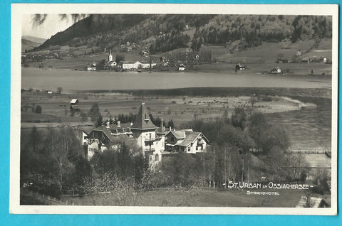 AK St. Urban am Ossiachersee. Strandhotel. (1926)