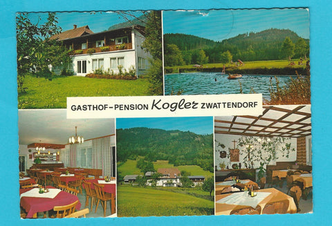 AK Zwattendorf bei St. Urban am Urbansee. Gasthof Pension F. u. L. Kogler.
