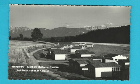 AK Bungalow Dorf am Maltschachersee bei Feldkirchen in Kärnten.