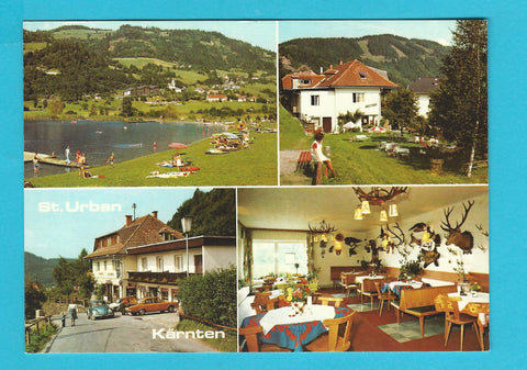 AK St. Urban am Urbansee. Gasthof Pension Bruno Perkonig.