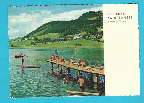 AK St. Urban am Urbansee. Urbansee mit Schloss Bach.