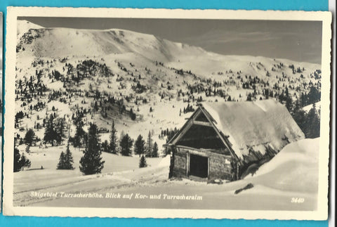 AK Skigebiet Turracherhöhe Blick auf Kor und Turracheralm.